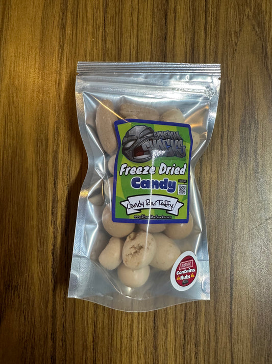 Freeze Dried Candy Bar Taffy Contains Nuts